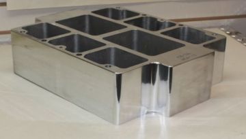 5024 Blower Spacer Raises Blower up - 4"  Polished comes  with Studs, Gaskets